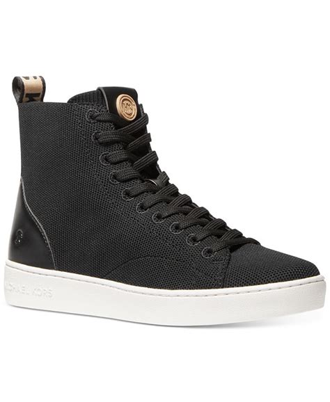 michael michael kors women's edie knit lace-up high-top sneakers|Michael Kors Women's Edie Knit Lace.